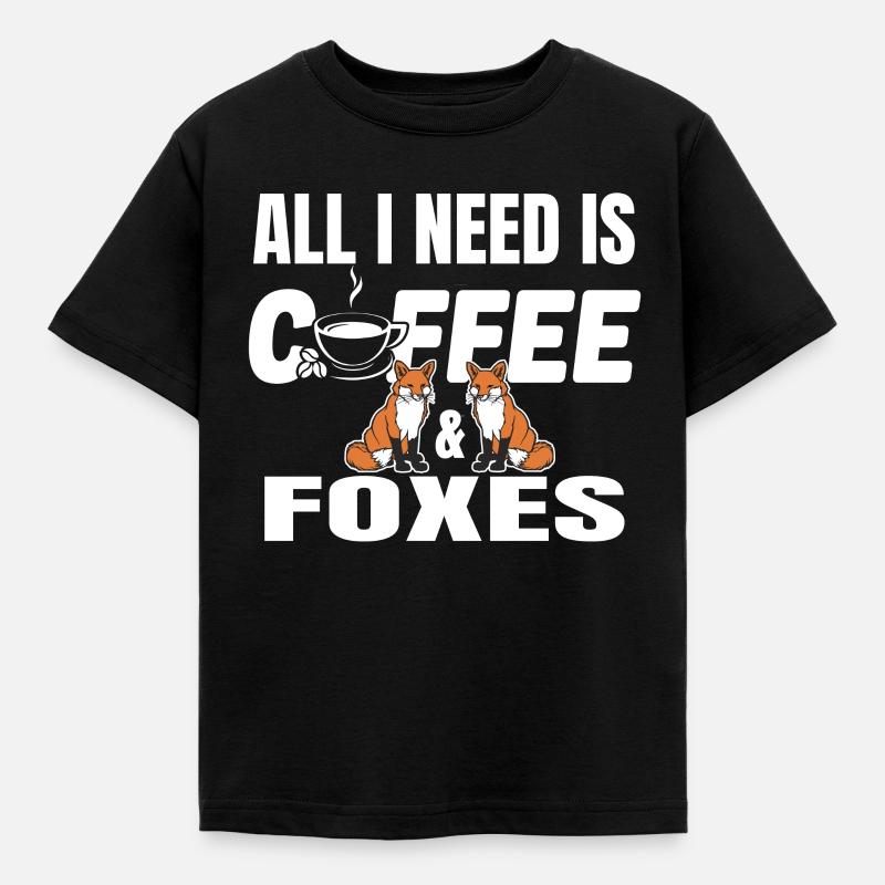 Fox - Kids' T-Shirt - black