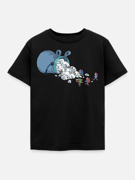 Klettern Chalk Bag Kletterer Bouldern Geschenk - Kinder T-Shirt - Schwarz