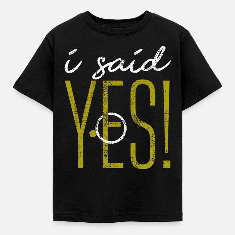 Hochzeit Ankündigung - Kinder T-Shirt - Schwarz