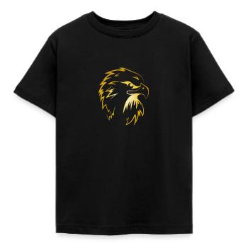 Eagle Golden Eagle Osprey eagle bird of prey - Kids' T-Shirt - black - Front - AI Model Kid Female (0cm)