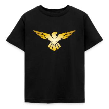 Eagle Golden Eagle Osprey eagle bird of prey - Kids' T-Shirt - black - Front - AI Model Kid Female (0cm)