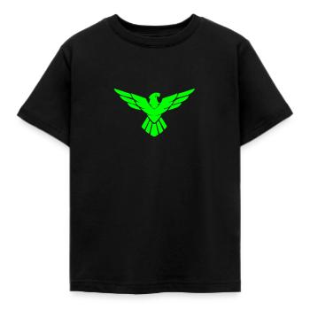 Eagle Golden Eagle Osprey eagle bird of prey - Kids' T-Shirt - black - Front - AI Model Kid Female (0cm)