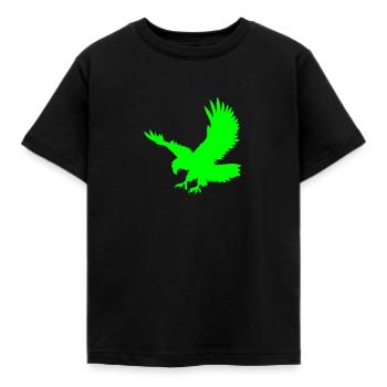 Eagle Golden Eagle Osprey eagle bird of prey - Kids' T-Shirt - black - Front - AI Model Kid Female (0cm)