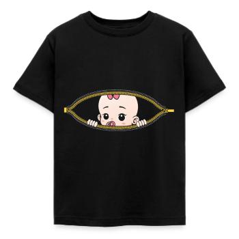 Schwangerschaft Schwanger Tochter Geschenk - Kinder T-Shirt - Schwarz - Vorne - AI Model Kid Female (0cm)