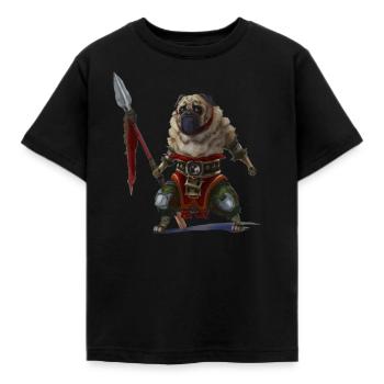 Mops - T-shirt Enfant - noir - Devant - AI Model Kid Female (0cm)