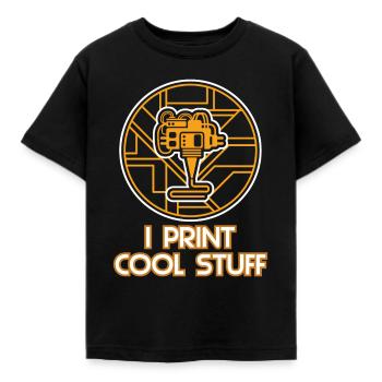 3D Druck Geschenk Lustiger Spruch 3D Print - Kinder T-Shirt - Schwarz - Vorne - AI Model Kid Female (0cm)