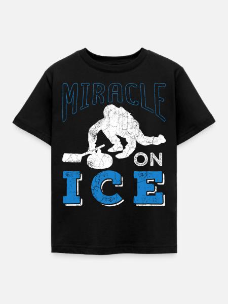 Curling - Kinder T-Shirt - Schwarz