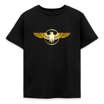 Aigle de l’aigle de poisson aigle de mer Aigle de proie - T-shirt Enfant - noir - Devant - AI Model Kid Female (0cm)