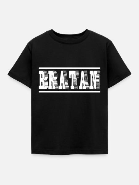 BRATAN - Kinder T-Shirt - Schwarz