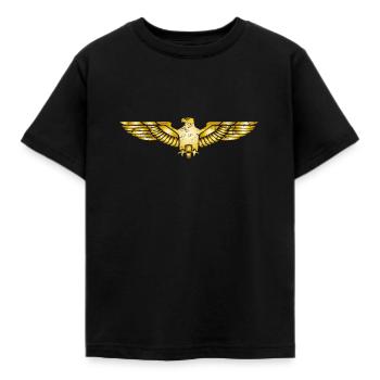 Aigle de l’aigle de poisson aigle de mer Aigle de proie - T-shirt Enfant - noir - Devant - AI Model Kid Female (0cm)