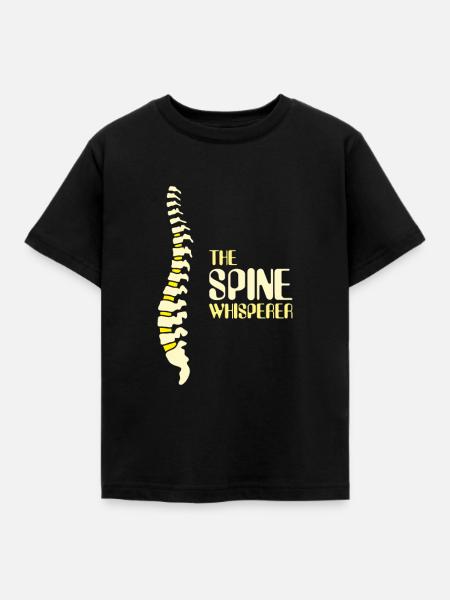 Spine Whisperer - Kinder T-Shirt - Schwarz