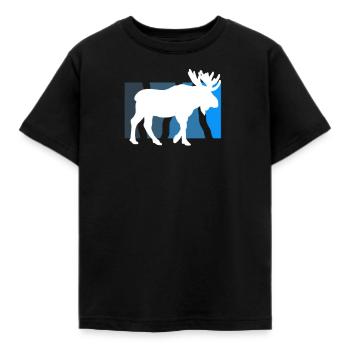Moose - Kids' T-Shirt - black - Front - AI Model Kid Female (0cm)