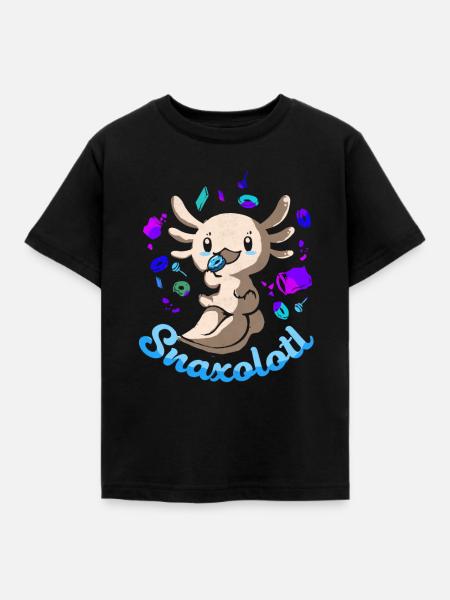 Axolotl - Kinder T-Shirt - Schwarz
