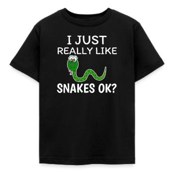 Serpent - T-shirt Enfant - noir - Devant - AI Model Kid Female (0cm)