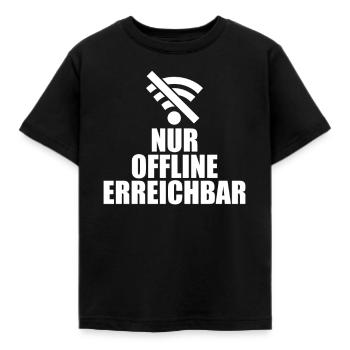 seulement accessible smartphone déconnecté chemise amusante cassé - T-shirt Enfant - noir - Devant - AI Model Kid Female (0cm)