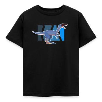 dinosaure - T-shirt Enfant - noir - Devant - AI Model Kid Female (0cm)