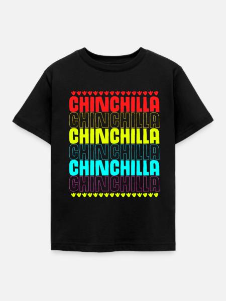 Chinchilla - Kinder T-Shirt - Schwarz