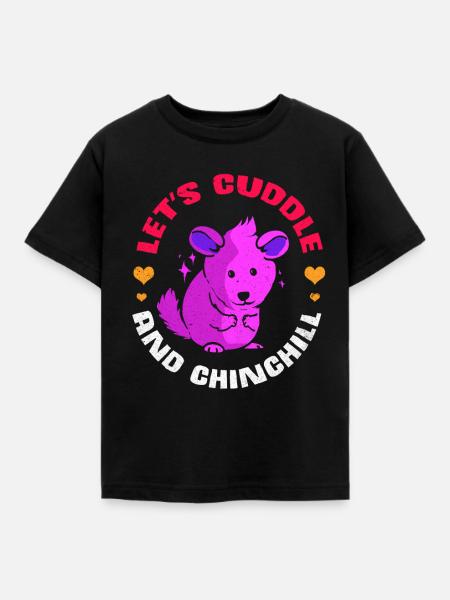 Chinchilla - Kinder T-Shirt - Schwarz