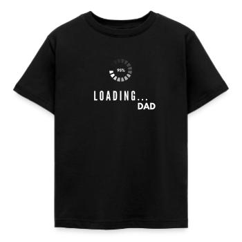 Dad To Be Loading Please Wait - Kids' T-Shirt - black - Front - AI Model Kid Female (0cm)