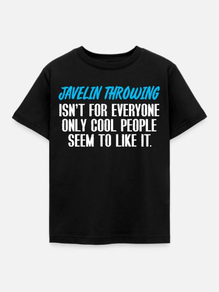 Speerwerfen - Kinder T-Shirt - Schwarz