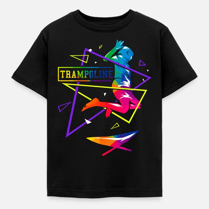 Polygone de trampoline - T-shirt Enfant - noir