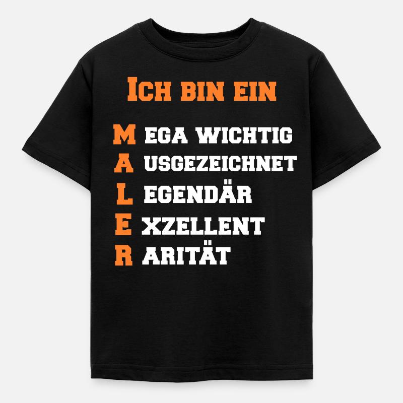 painter - Kids' T-Shirt - black