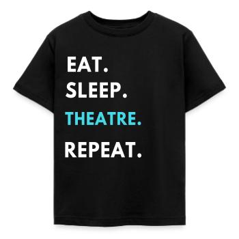 théâtre - T-shirt Enfant - noir - Devant - AI Model Kid Female (0cm)