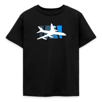 Pilot - Kids' T-Shirt - black - Front - AI Model Kid Female (0cm)