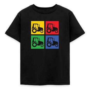 Landwirt - Kinder T-Shirt - Schwarz - Vorne - AI Model Kid Female (0cm)
