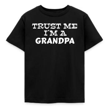 Grandfather - Kids' T-Shirt - black - Front - AI Model Kid Female (0cm)
