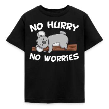 Relax Koala Bear Chill Relax Cadeau - T-shirt Enfant - noir - Devant - AI Model Kid Female (0cm)
