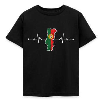Portugal - Kinder T-Shirt - Schwarz - Vorne - AI Model Kid Female (0cm)