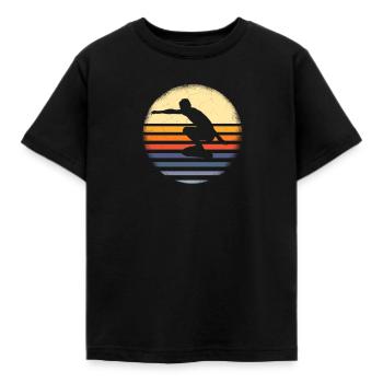 surfeur - T-shirt Enfant - noir - Devant - AI Model Kid Female (0cm)
