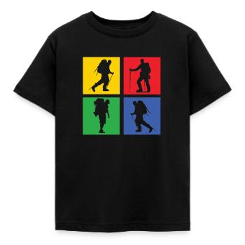 marche - T-shirt Enfant - noir - Devant - AI Model Kid Female (0cm)