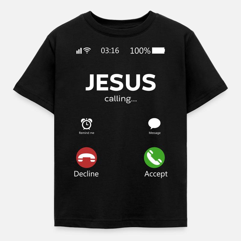 Jesus is Calling - Kinder T-Shirt - Schwarz