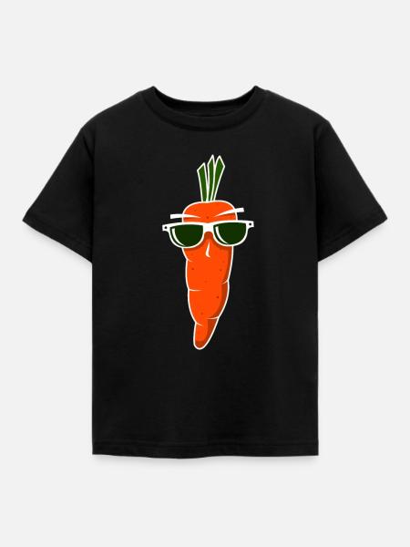 CARROT SHADES - Kinder T-Shirt - Schwarz