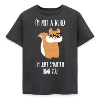 Eichhörnchen - Intelligent - Eichkätzchen - Schlau - Kinder T-Shirt - Dunkelgrau - Vorne - AI Model Kid Female (0cm)