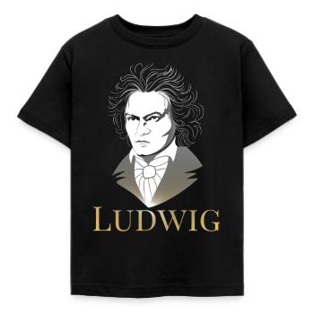 Ludwig van Beethoven - T-shirt Enfant - noir - Devant - AI Model Kid Female (0cm)