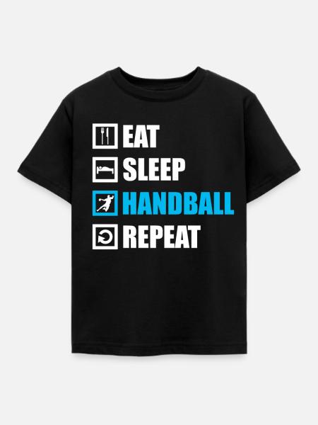 Handball - Kinder T-Shirt - Schwarz