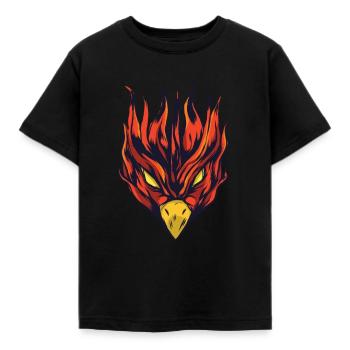 Phoenix brûlant - Phoenix brûlant - T-shirt Enfant - noir - Devant - AI Model Kid Female (0cm)