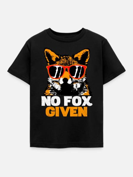 Fuchs - Kinder T-Shirt - Schwarz