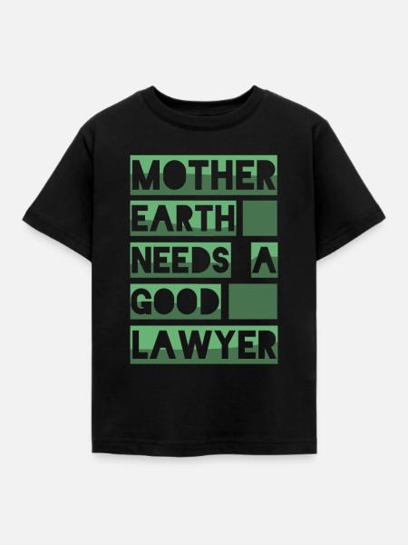 Mutter Erde - Kinder T-Shirt - Schwarz