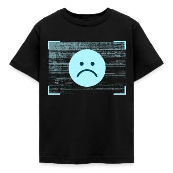 pathfinder sad screen - Kids' T-Shirt - black - Front - AI Model Kid Female (0cm)