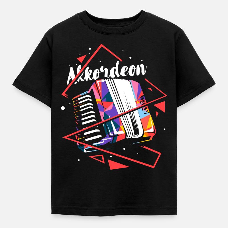 Polygone accordéon - T-shirt Enfant - noir
