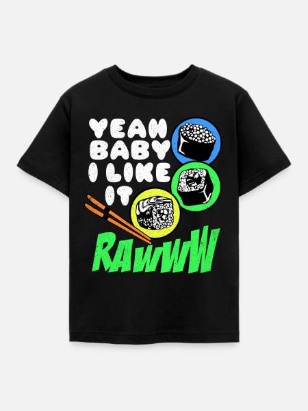 Sushi - Kinder T-Shirt - Schwarz
