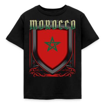 Maroc - T-shirt Enfant - noir - Devant - AI Model Kid Female (0cm)