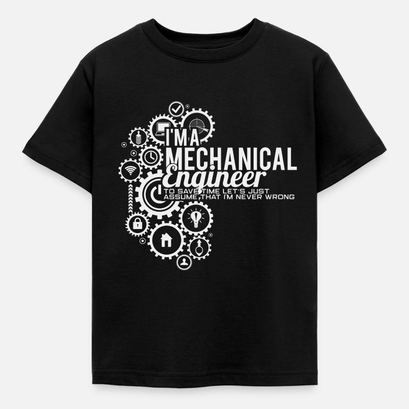 mechanical engineering - Kids' T-Shirt - black