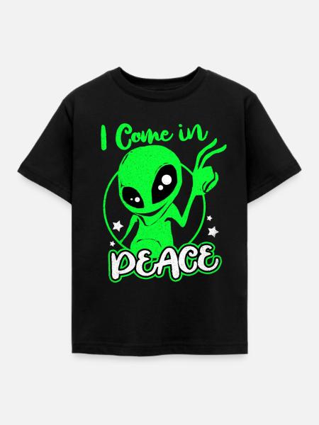 Aliens - Kinder T-Shirt - Schwarz