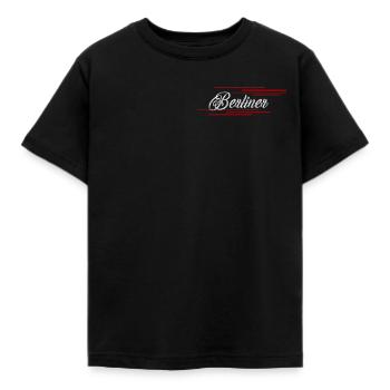 Berliner Hauptstadt 030 Berliner Bär Geschenkidee - Kinder T-Shirt - Schwarz - Vorne - AI Model Kid Female (0cm)