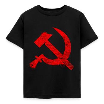 Communism Lenin Marx Class Struggle Social - Kids' T-Shirt - black - Front - AI Model Kid Female (0cm)
